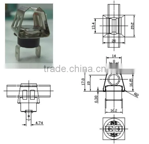 12mm Pipe Bimetallic Thermostat photo-2