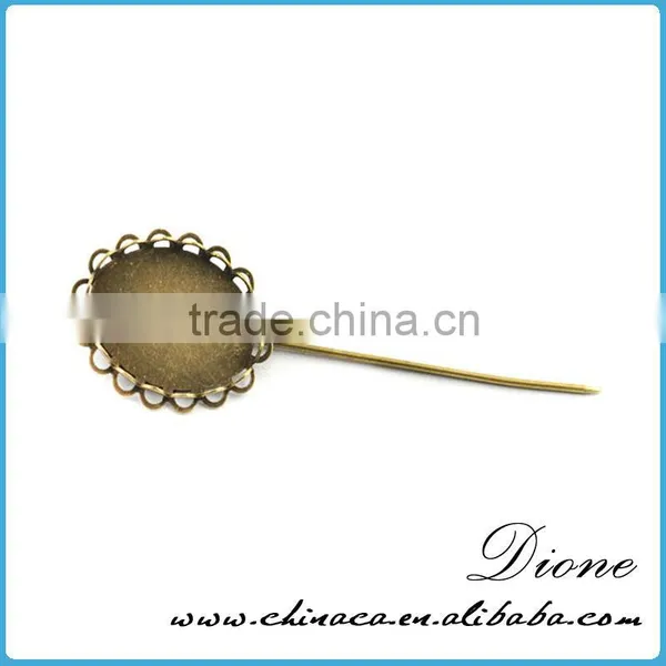 Newest Design Elegant Flower Anqiued Broned Lady Brooch Pin Fashion Jewelry photo-4