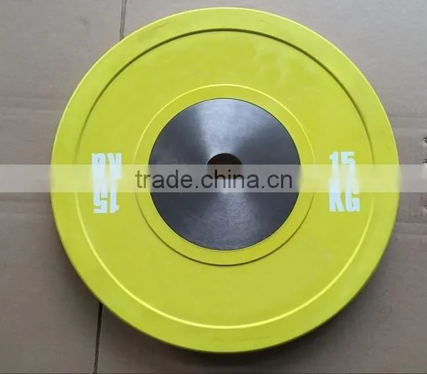 10KG Green Colour Competition Weightlifting Bumper Plates photo-2