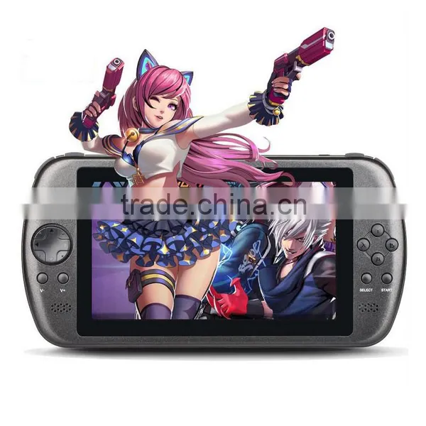 Mini 7" Quad Core Game Console Basketball Android 4.4.4 1024*600 Mario Handheld Game Console Arcade Games Machine Player