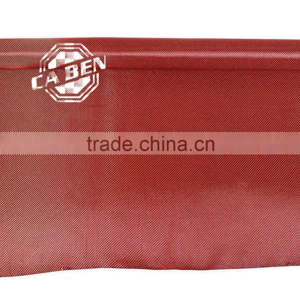 AA Grade 3k Twill Pure Aramid Fiber Fabric Black and Red Mixed Hybird Cloth for Sale