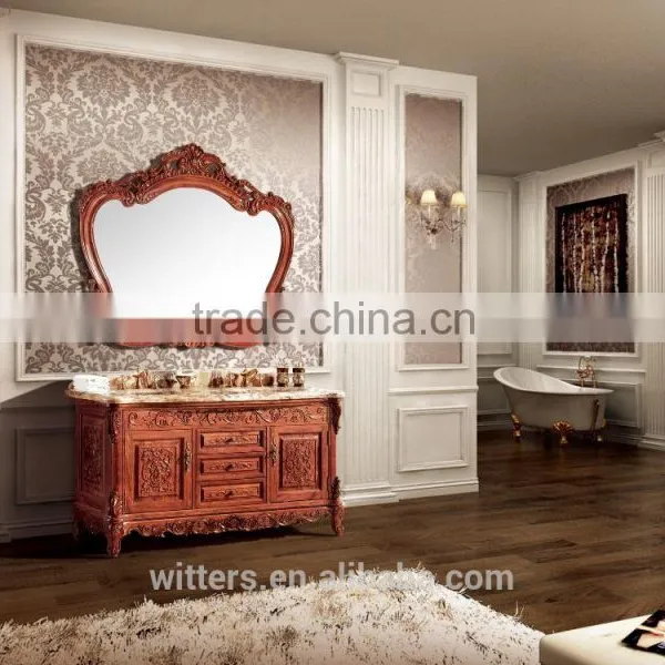 Classical Antique Bathroom Furniture With Legs WTS615 photo-5