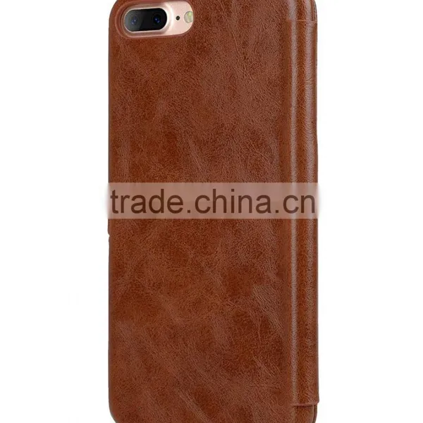 Newly Brown Pocket Book Type PU Leather Case for Apple IPhone 7 Plus(5.5") photo-3