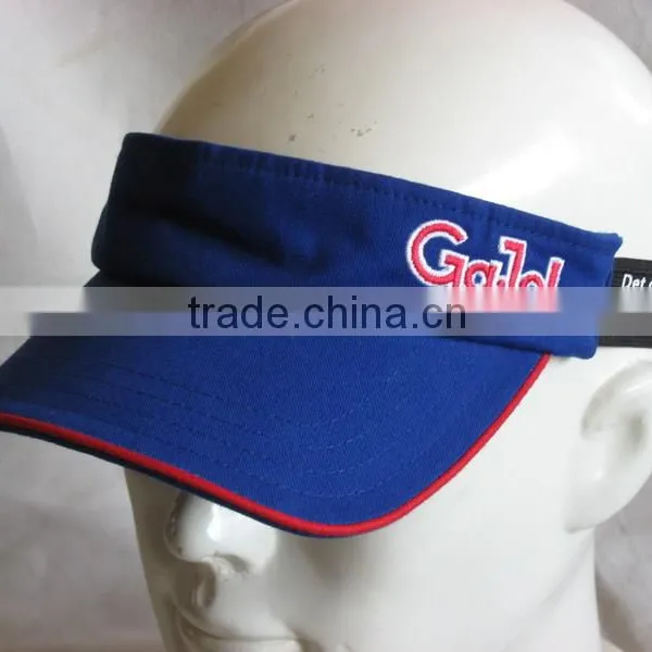 100% Cotton Fabric Sun Visor With Embroidery photo-2