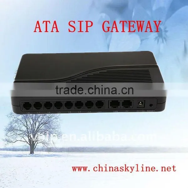 8 FXS VOIP GATEWAY безупречно взаимодействует с софт-коммутаторами или IP PBX