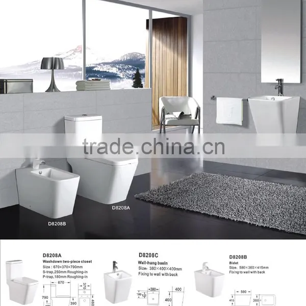 Hot Selling SANITARY WARE Ceramics Bathroom Chaozhou Ceramic Bidet TOILET D8208C photo-6