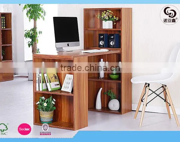 Combined learning table with a bookcase