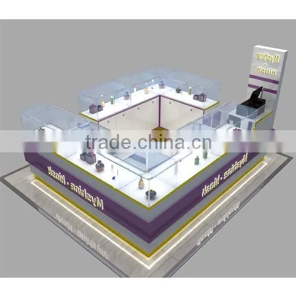 Latest Design Cosmetic Showcase Makeup Kiosk Perfume Kiosk photo-3