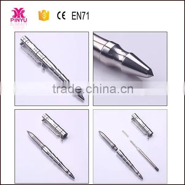 Heavy Type Stainless Steel Metal Tactical Ballpoint Pen for Self-defense With Attack Head photo-2
