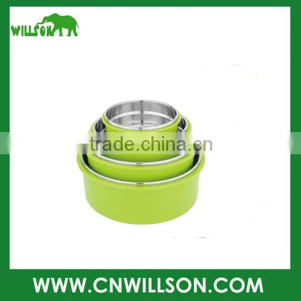 Stainless Steel Colorful Single Layer Food Warmer Containers Lunch Box