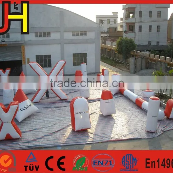 Black&Yellow 23 Pieces Cheap Millennium Field Inflatable Paintball Bunkers photo-3
