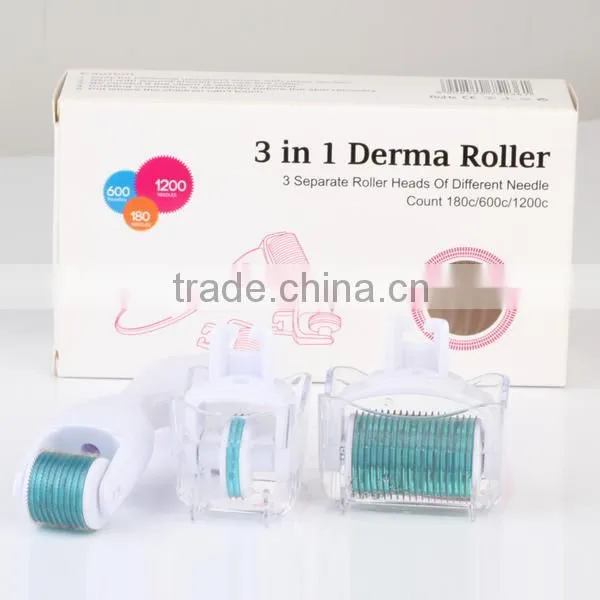 2015 Skin Care Face / Eyes / Body Derma Roller 3 in 1 Dermaroller System photo-3