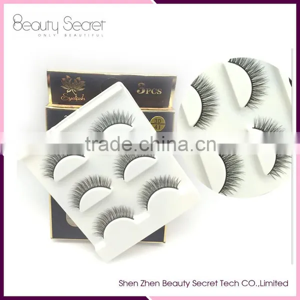 Private Label Eyelash Extensions in Korea False Eyelash Mink Hair Strip Eyelash Extension photo-4