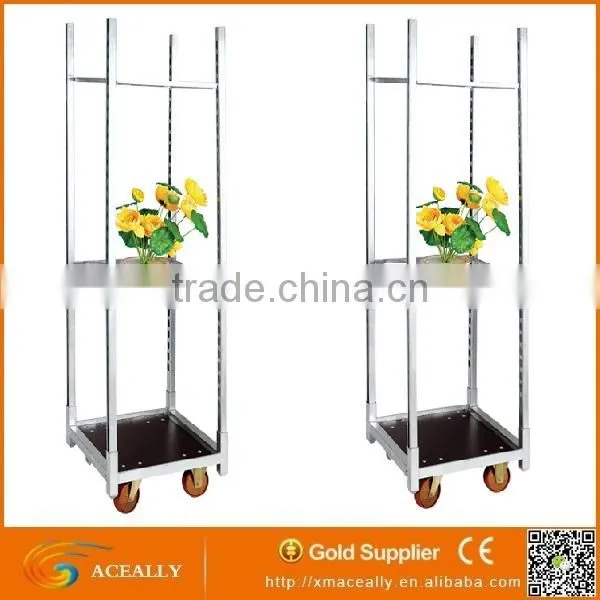 Steel Danish Trolley Galvanised Flower Cart