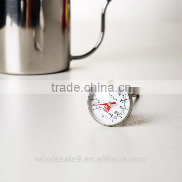 Stainless Steel Coffee Kettle, Stainless Steel Coffee Driper Kettle Pot With Thermometer photo-3