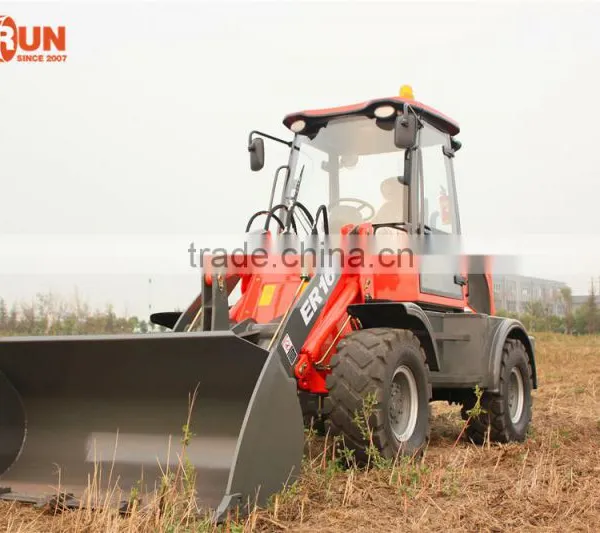 Made in China Qingdao Everun 1.6 Ton Mini Front End Loader With Luxury Cabin photo-2