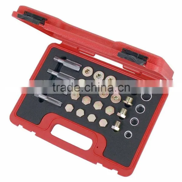 24pc Oil Pan Thread Repair Set M13 M15 M17 M20 Oil Pan Drain Plug Thread Repair Tool Set photo-2