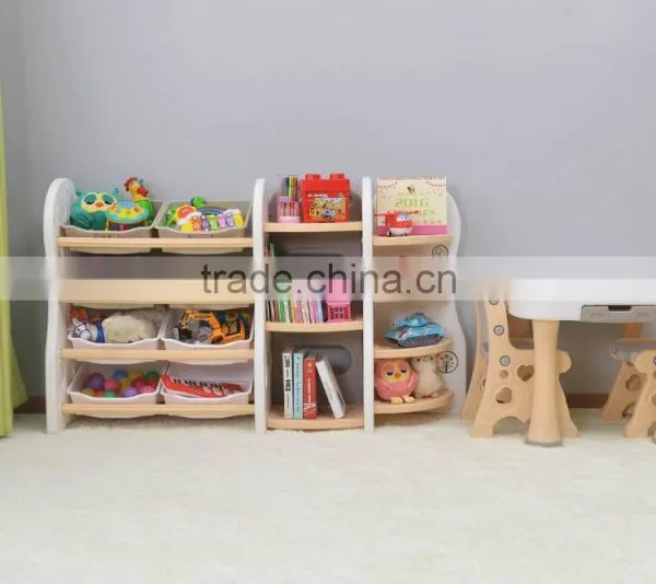 Children's Clear Plastic Bookcase Corner Bookcase photo-6
