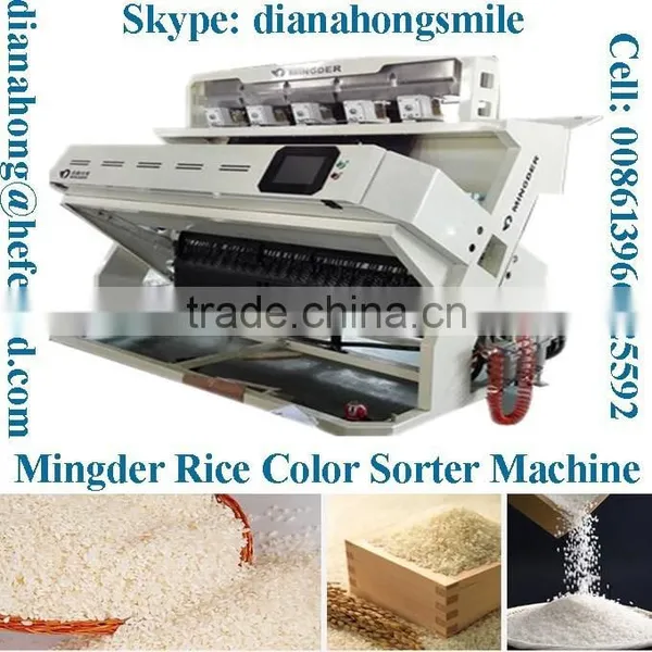 CCD Rice Color Sorter Machine, The Newest Mingder 320 Channels LED Rice Color Sorter photo-2