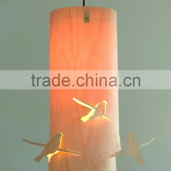 Wooden Lamp Wooden Bird Light photo-3