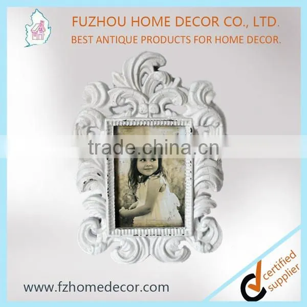 2016 New Arrival Wholesale Resin Photo Picture Frame With Vintage Rese Flower Decor photo-2
