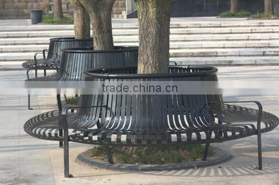 Stainless Steel Round Tree Bench photo-4