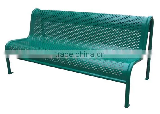 Decorative Comfortable Metal Outdoor Bench photo-5
