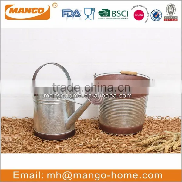 Antique Traditional Galvanised Watering Can photo-2