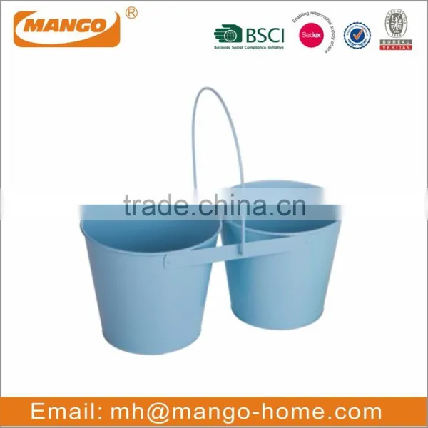 Metal Colorful Oval Hanging Garden Planter photo-5