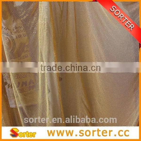 Sorter Golden Aluminum Alloy Metal Cloth for Folding Screen photo-3