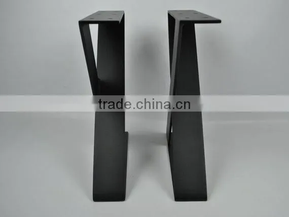 Top Sales Furniture Black Powder Coated ZX Flat Steel Metal Bench Leg photo-3