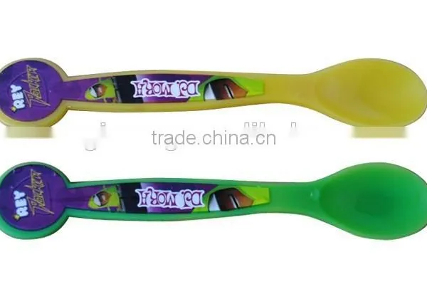 Free Sample Baby Spoon Plastic Feeding Spoon photo-2
