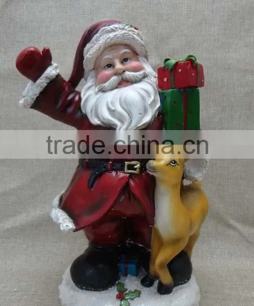 Resin Christmas Santa Clause Figurine Decoration photo-2