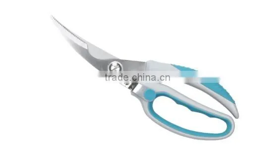 B2107 Stainless Steel Scissors Kitchen Scissors Bone Shears With TPR Handle photo-2