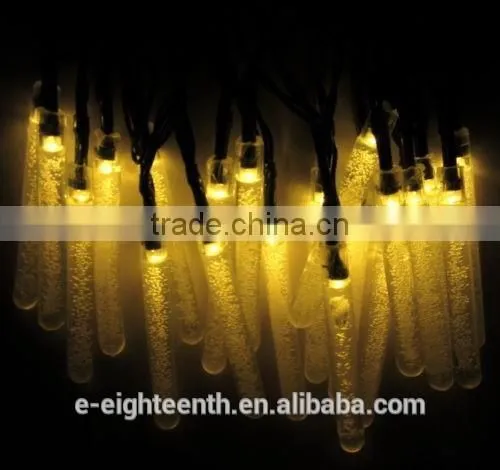 2016 New Popular Solar Power Waterproof 20 LED Bubble Bar Fairy String Lights Party Wedding Xmas Outdoor Decoration photo-4
