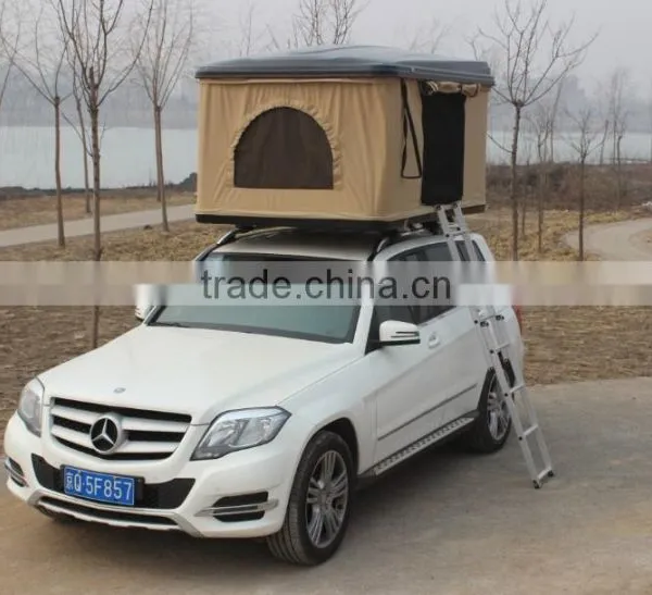 Outdoor Car Offroad Mini Fiberglass Hard Shell Roof Top Tent photo-2