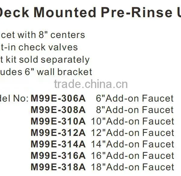 2016 Stainless Steel Die Casting Pre-Rinse Ceramic Kitchen Accessories photo-4