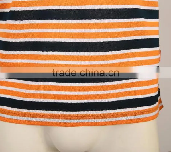 Mens Cotton Design Plain Slim Striped t Shirt photo-5