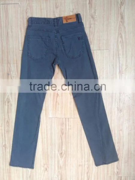 GZY Stock Lots 97% Cotton 3% Elastane Fabric Colored Breathable Pants for Men photo-2