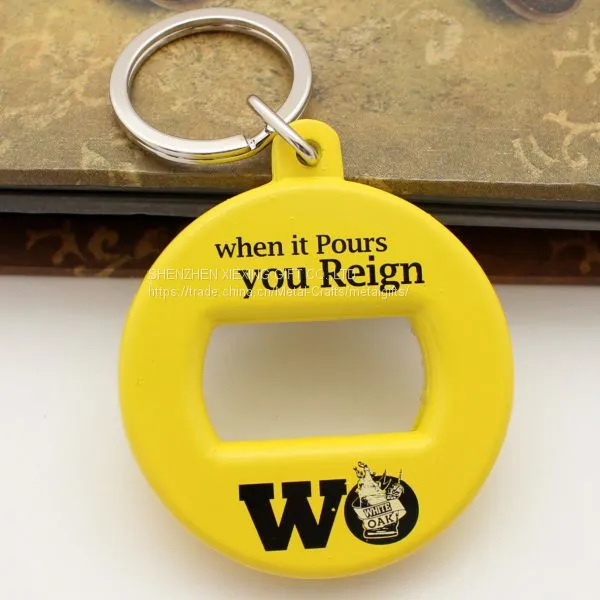 Wholesales Custom Plating Metal Keychain Bottle Opener