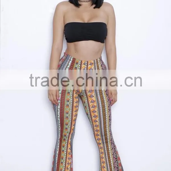 Walson New Summer Fashion Colorful Casual Bell-bottom Trousers Flared Pant Suit for Women photo-5