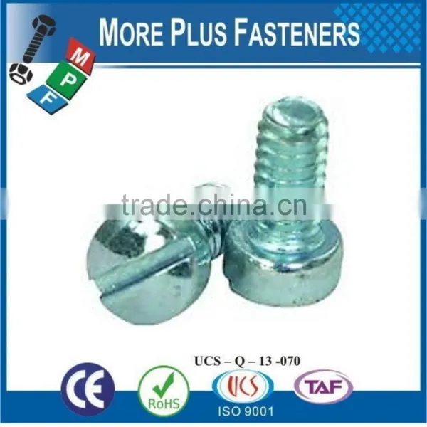 Made in Taiwan Slotted Fillister Stainless Steel Zinc Drilled Fillister Head Machine Screw photo-6