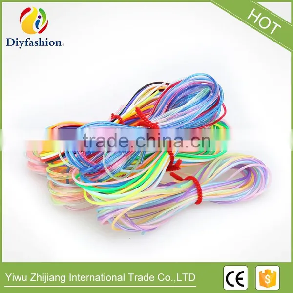 Colorful 1kg Each Roll DIY Round Hollow Knit Plastic PVC Scoubidou Fashion Strings photo-6