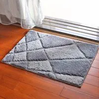 Flocking Mats Temperament Blue Water Carpet Living Room Foyer Entrance Mats Absorbent Non-slip Bath Mat photo-2
