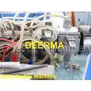 Conical Double Screw Extruder WPC Production Line , Plastic Profile Making Machine