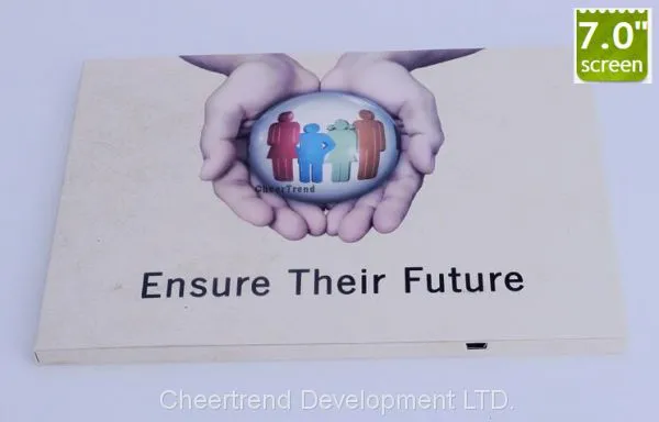 Promotional 7 Inch LCD Video Greeting Book, Lcd Video Brochure Card for Advertising photo-4