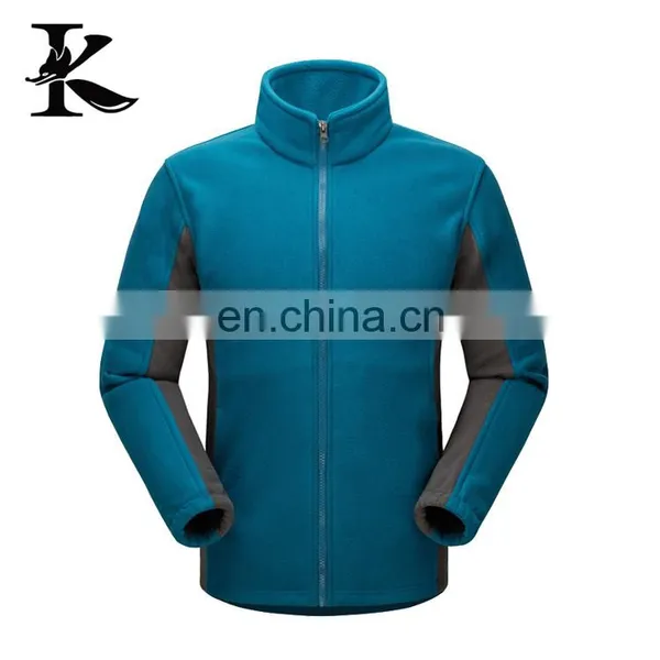 Men's 100%polyester Cardigan Polar Fleece Jacket photo-2