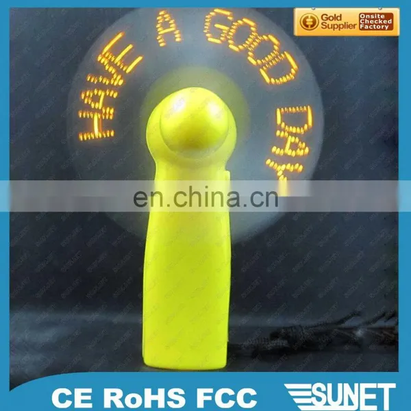 Personalized Programmable Shining Message Led Mini Fan Manual photo-2