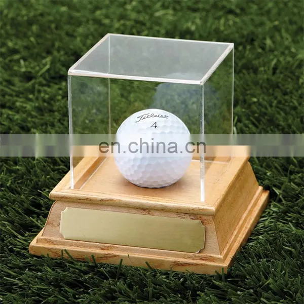 Clear Square PMMA Football Display Case Plexiglass Football Display Stand Acrylic Football Display Box photo-3