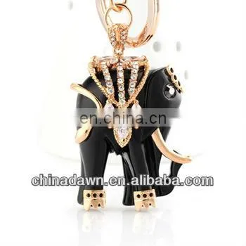 Bag Accessory Rhinestone Elephant Keychain CD-KD021